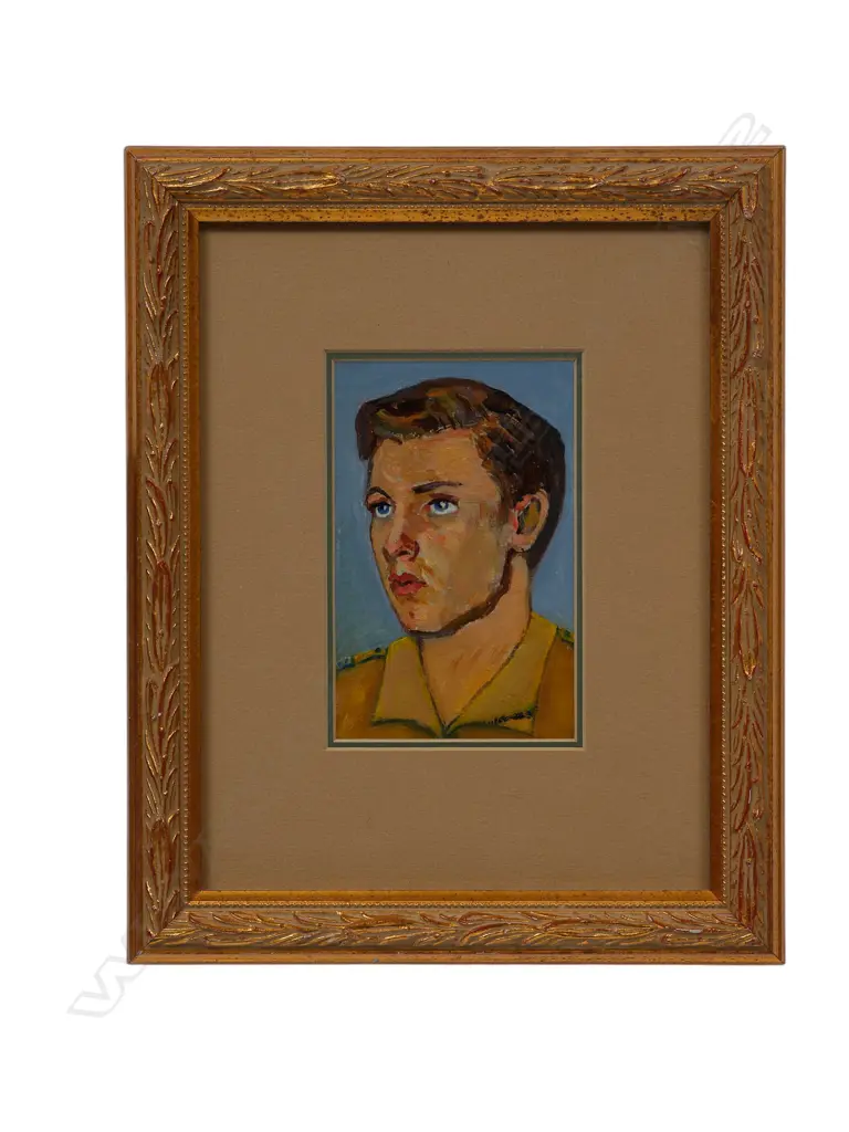 Unidentified painter 'Portrait of Private Ian Stuart', Image 1++